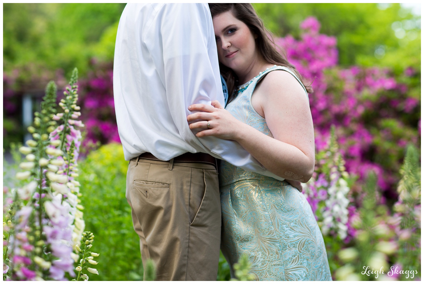 Emily and Anthony are Engaged!!  A Norfolk Botanical Gardens Engagement session!