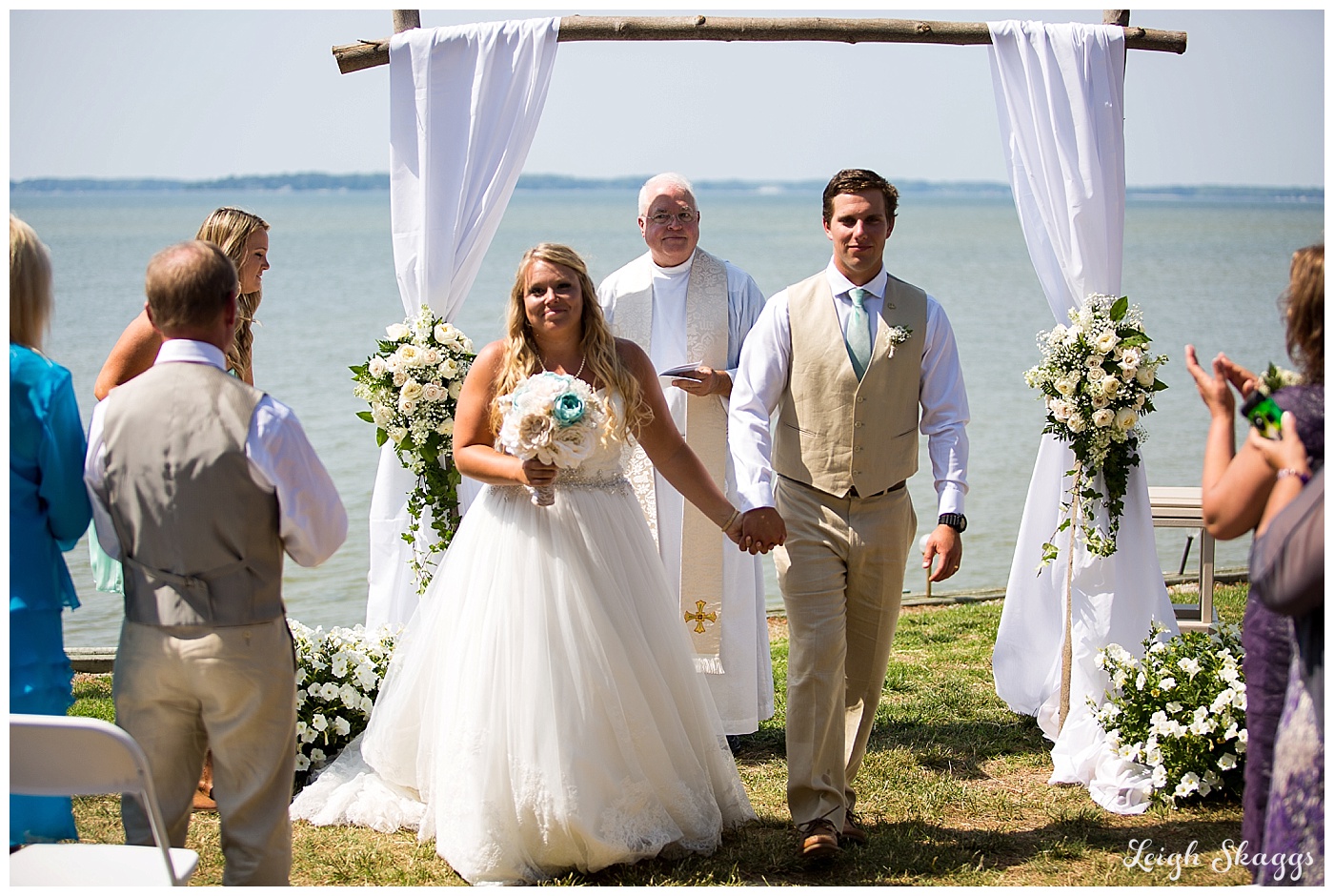 Erin and Jake are Married!  A Sunny Gwynns Island wedding!! 