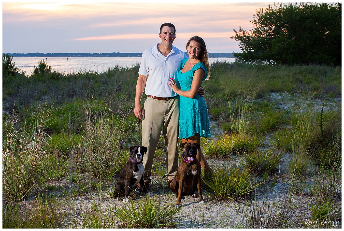 Tracey & Richard are Engaged Their First Landing Engagement session with Boxer Pups!