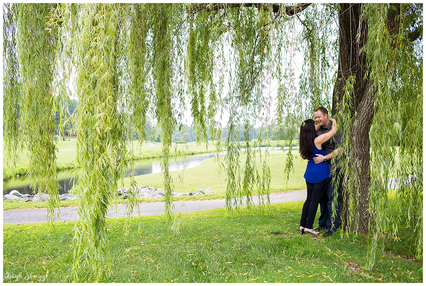 Amanda & Billy are Engaged!  Their Fords Colony Country Club Williamsburg Virginia Engagement session!