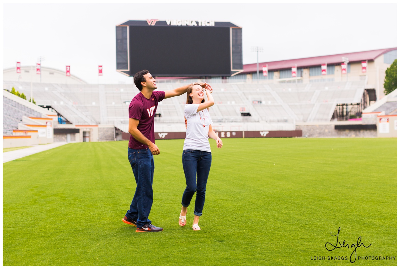 Stephanie & Ryan | Virginia Tech and Beliveau Estate Winery Engagement
