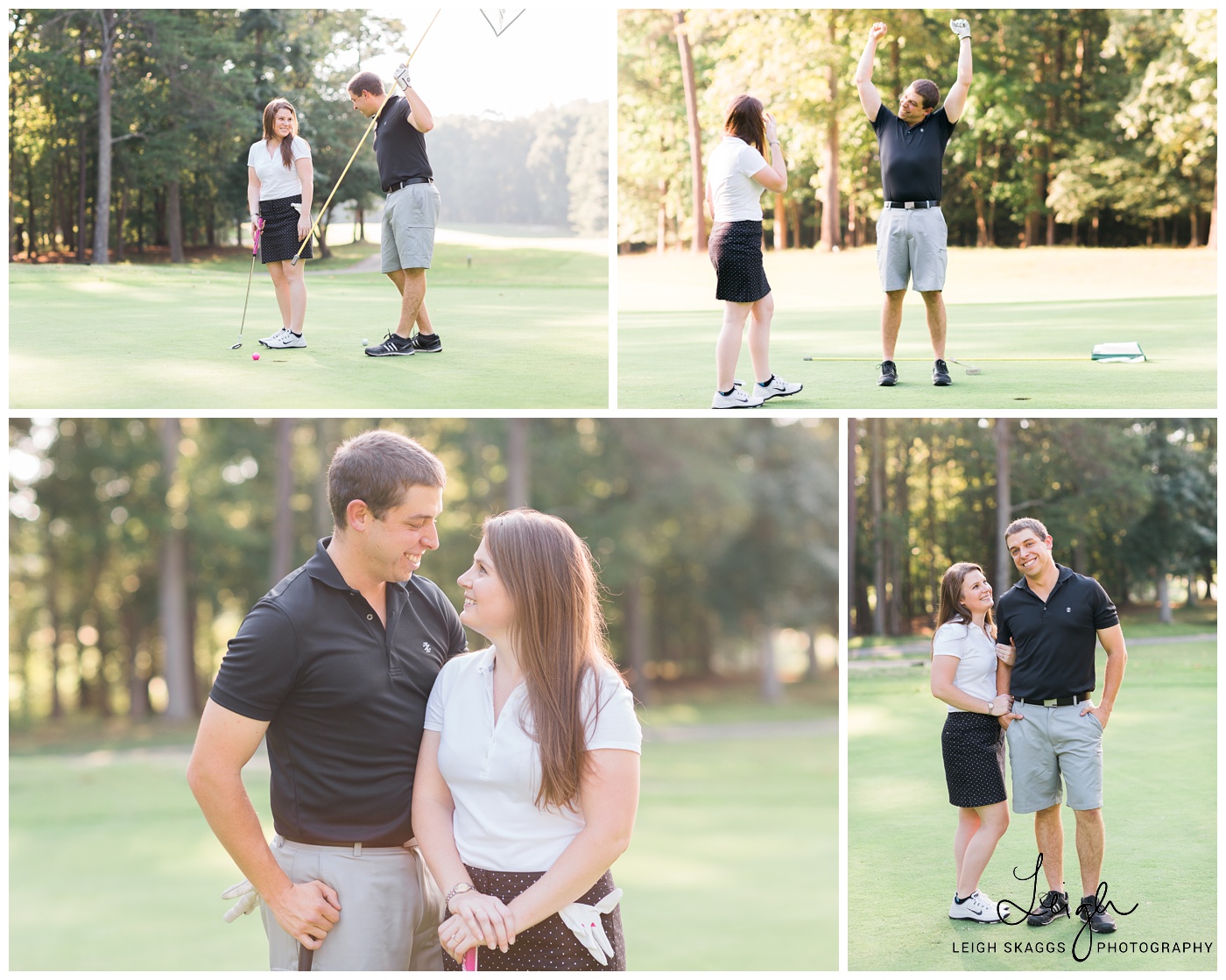 Nicole & Eric | Newport News Golf Club at Deer Run Engagement