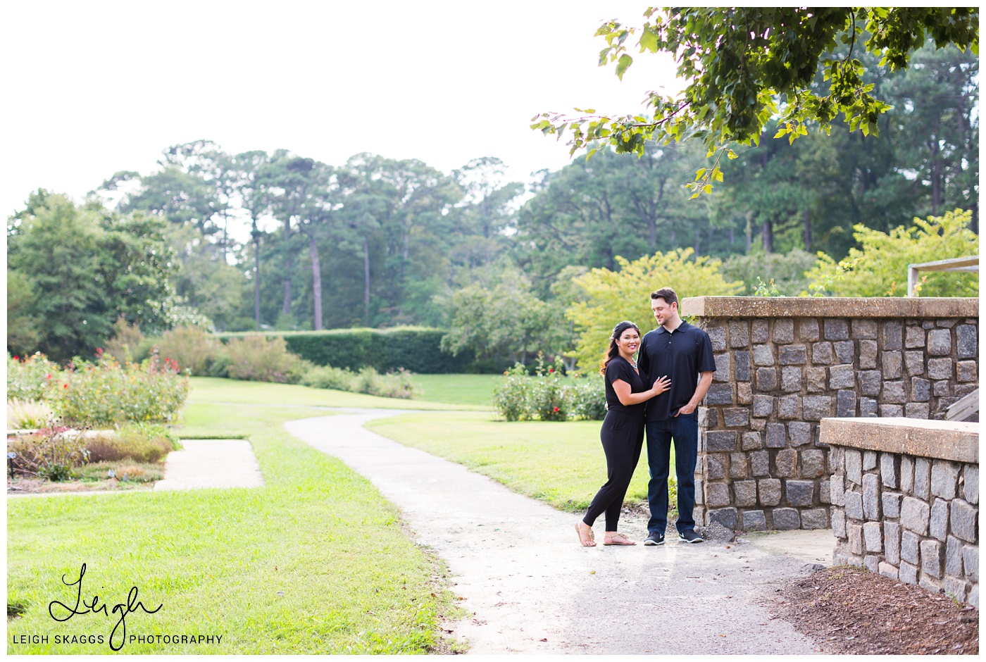 Alyson & Jared | Norfolk Botanical Garden Engagement