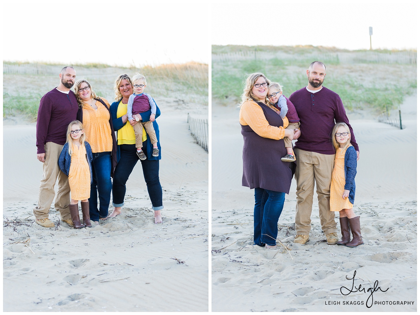 The Thackers and Nana on the Beach | Sandbridge Family Session