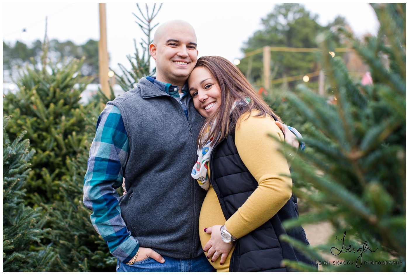 Krista & Andy are having a Baby!! | A Christmas Tree Farm Maternity session