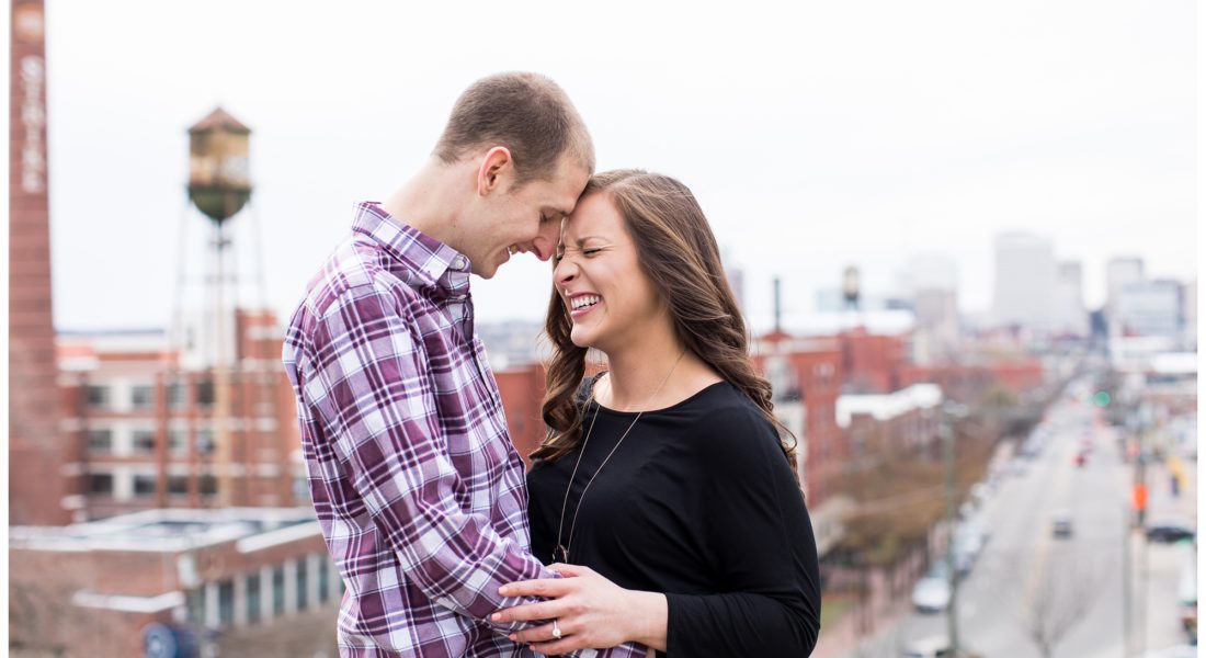 Libby Hill Park Engagement session in Richmond Virginia.