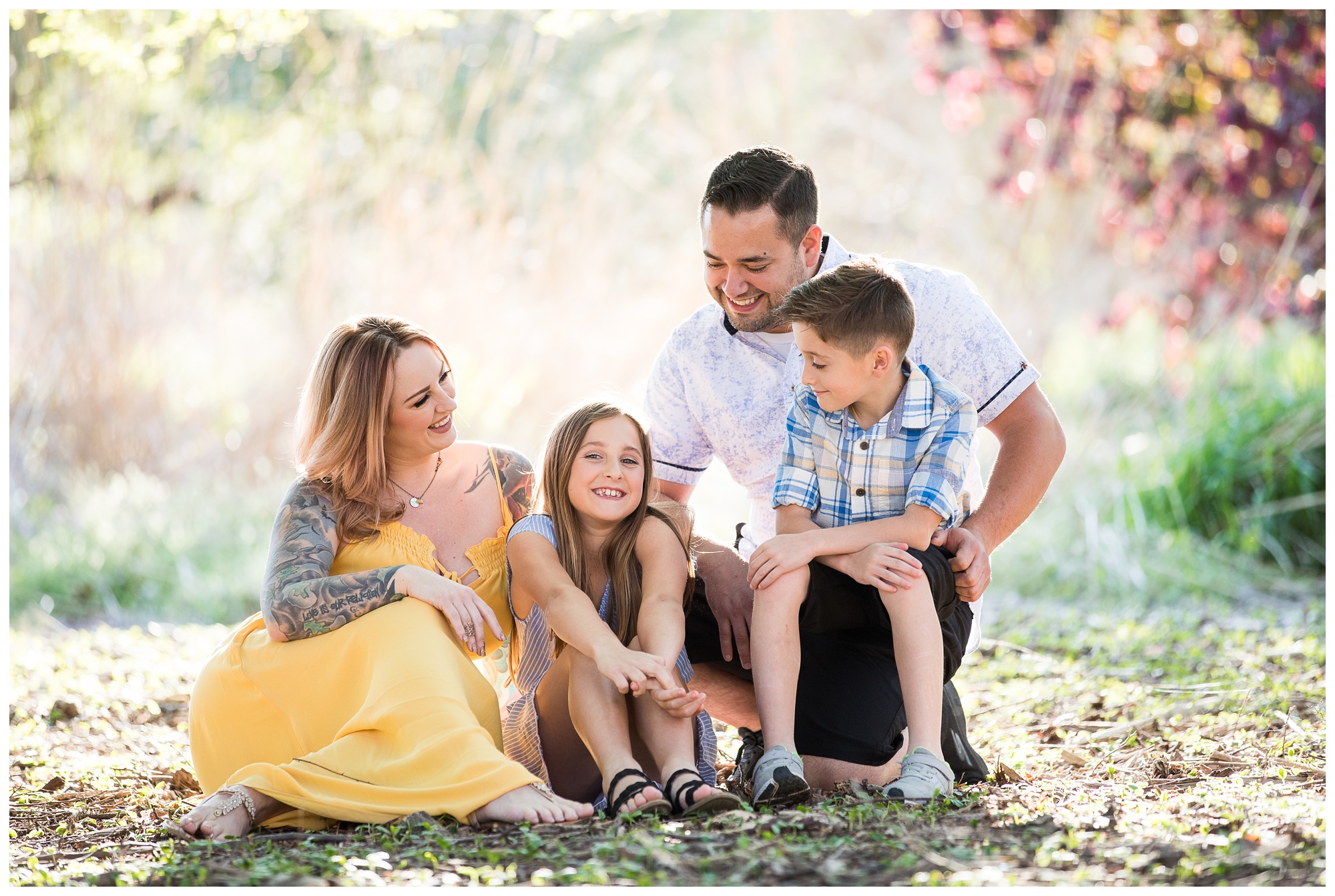 Liz and Family | Norfolk Botanical Garden Family Portraits