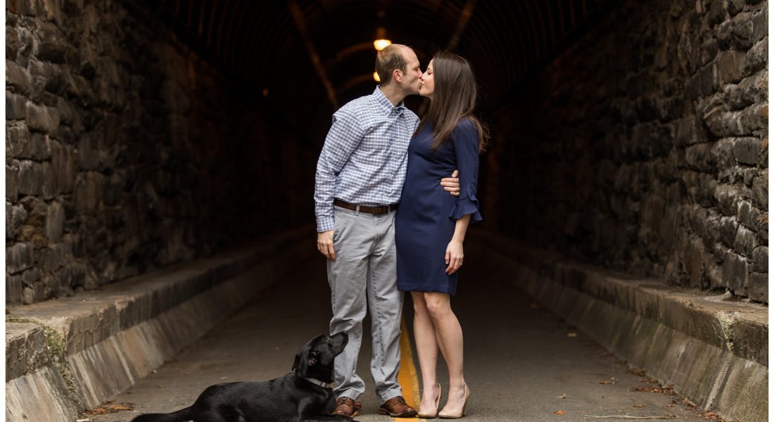 Old Town Alexandria winter engagement session