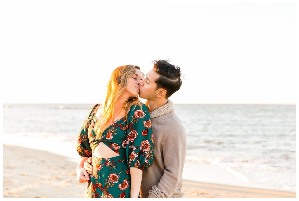 Jayme, Nick and Buddy|East Beach Engagement Session