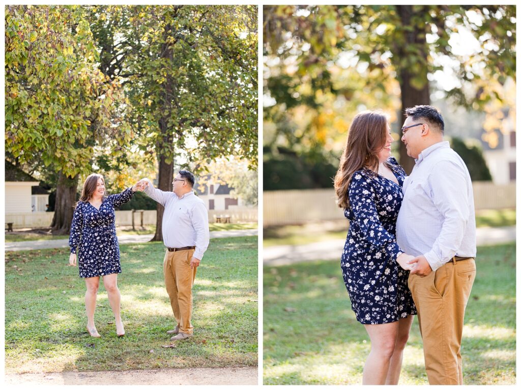 Laurie & Miguel | Colonial Williamsburg Engagement Session