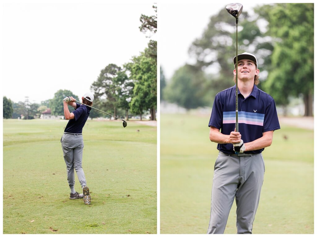 Keegan is a Senior | Sewells Point Golf Senior Portraits