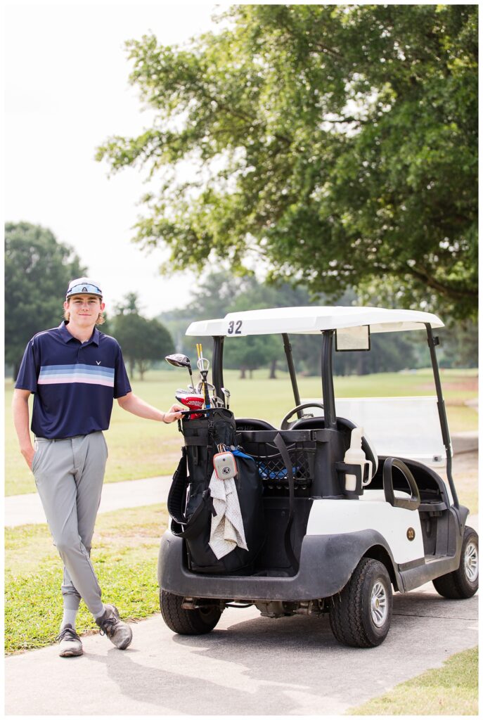 Keegan is a Senior | Sewells Point Golf Senior Portraits