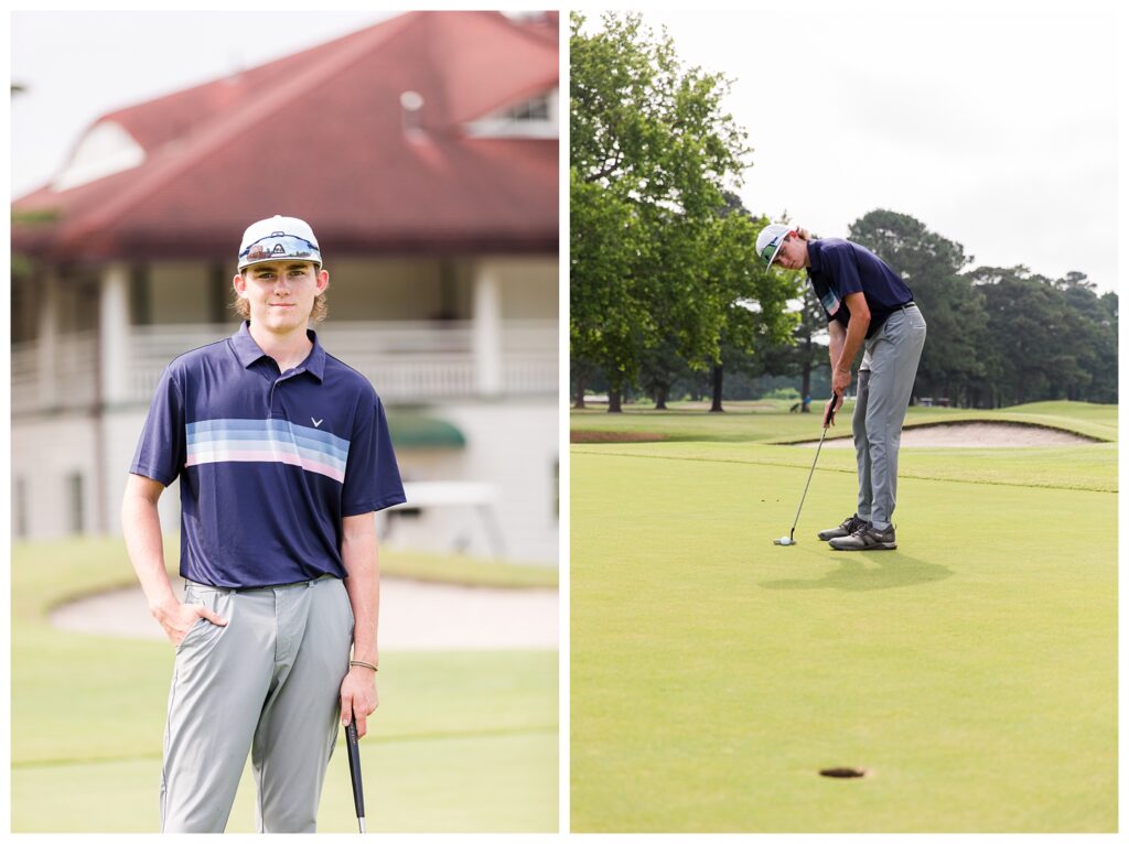 Keegan is a Senior | Sewells Point Golf Senior Portraits