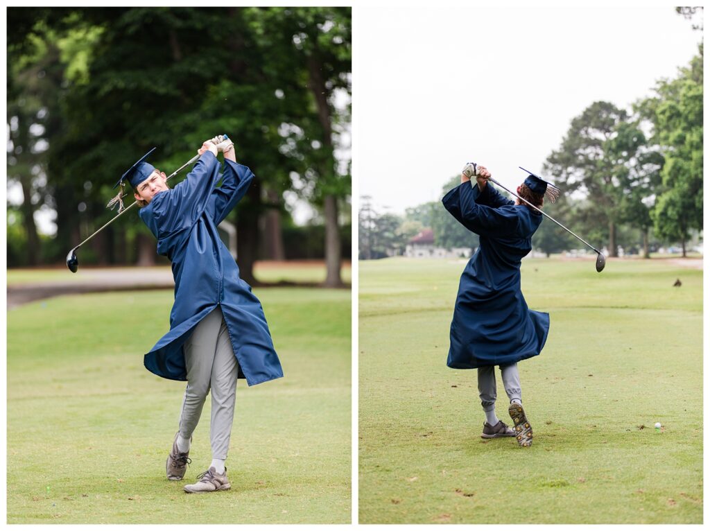 Keegan is a Senior | Sewells Point Golf Senior Portraits