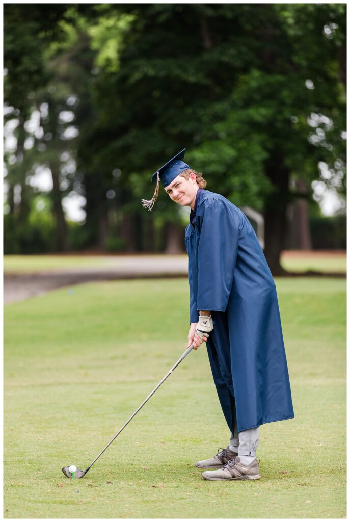 Keegan is a Senior | Sewells Point Golf Senior Portraits