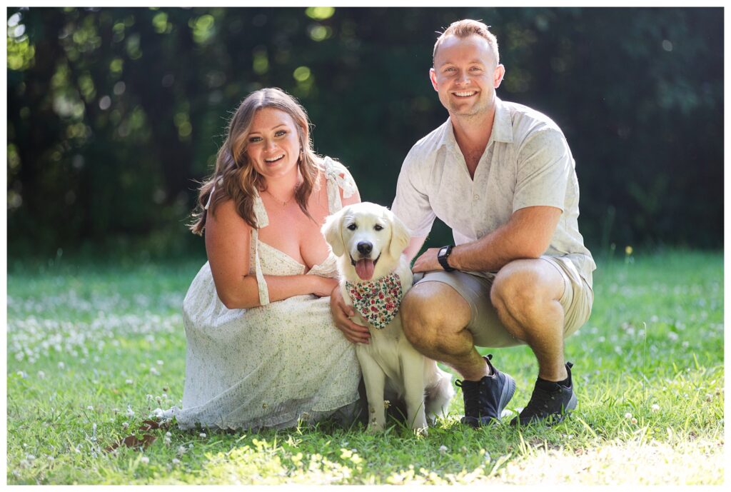 Alexis, Christian & Daisy | Norfolk Botanical Garden Engagement Session