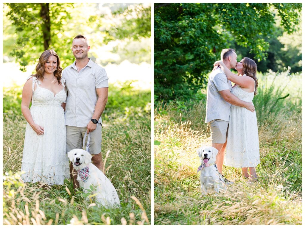 Alexis, Christian & Daisy | Norfolk Botanical Garden Engagement Session