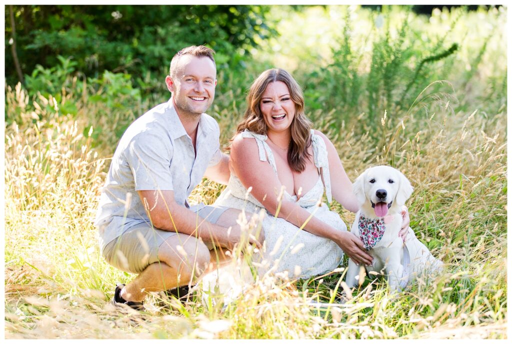 Alexis, Christian & Daisy | Norfolk Botanical Garden Engagement Session