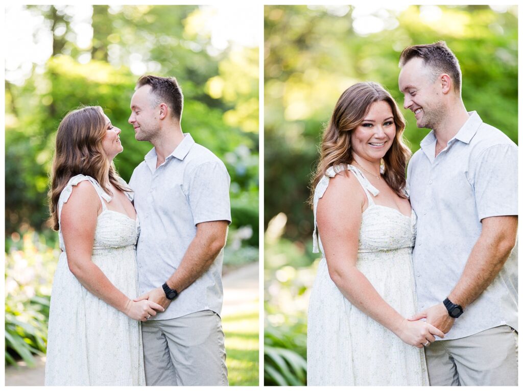 Alexis, Christian & Daisy | Norfolk Botanical Garden Engagement Session