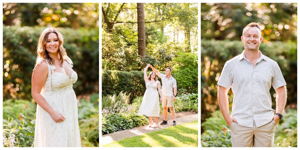 Alexis, Christian & Daisy | Norfolk Botanical Garden Engagement Session