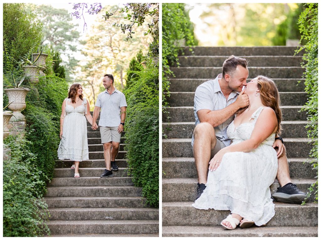 Alexis, Christian & Daisy | Norfolk Botanical Garden Engagement Session