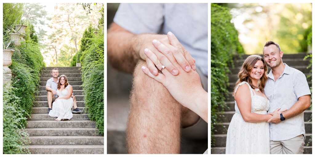 Alexis, Christian & Daisy | Norfolk Botanical Garden Engagement Session