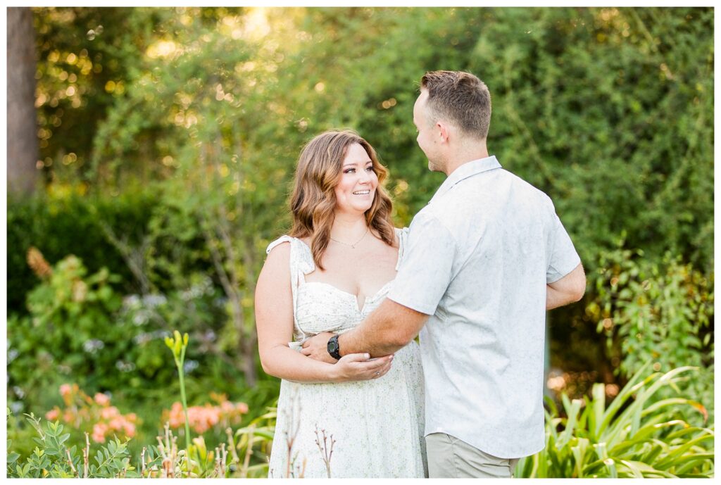 Alexis, Christian & Daisy | Norfolk Botanical Garden Engagement Session