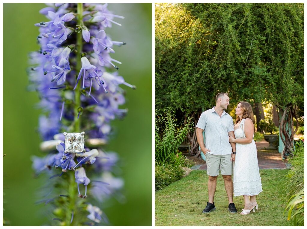 Alexis, Christian & Daisy | Norfolk Botanical Garden Engagement Session