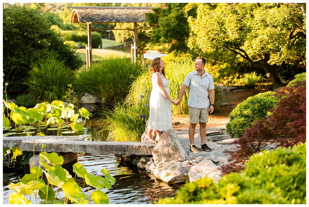 Alexis, Christian & Daisy | Norfolk Botanical Garden Engagement Session