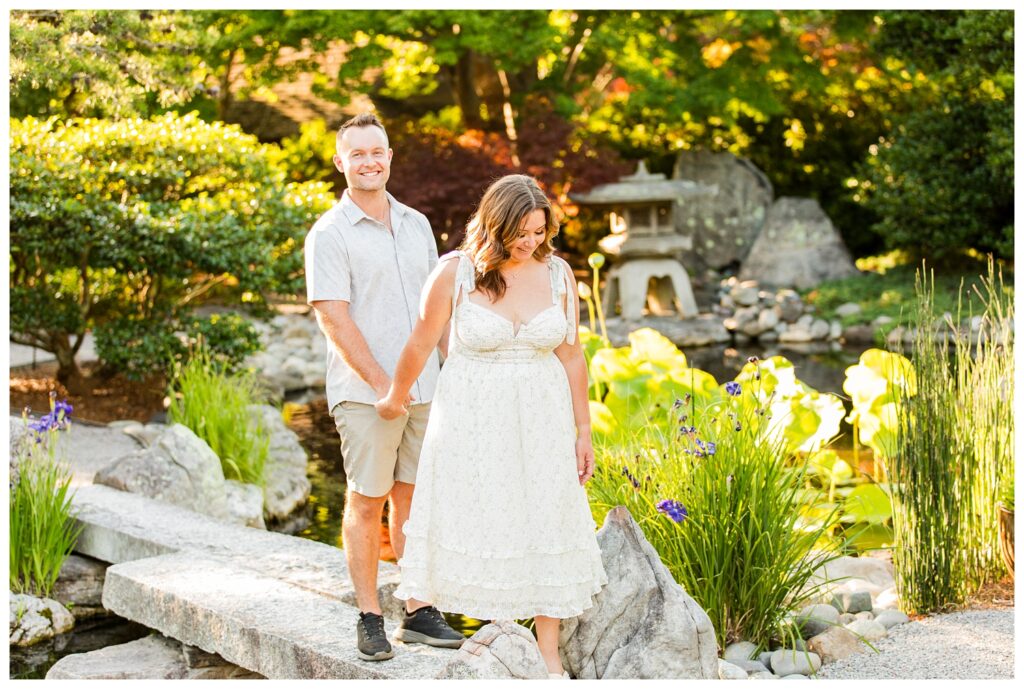 Alexis, Christian & Daisy | Norfolk Botanical Garden Engagement Session