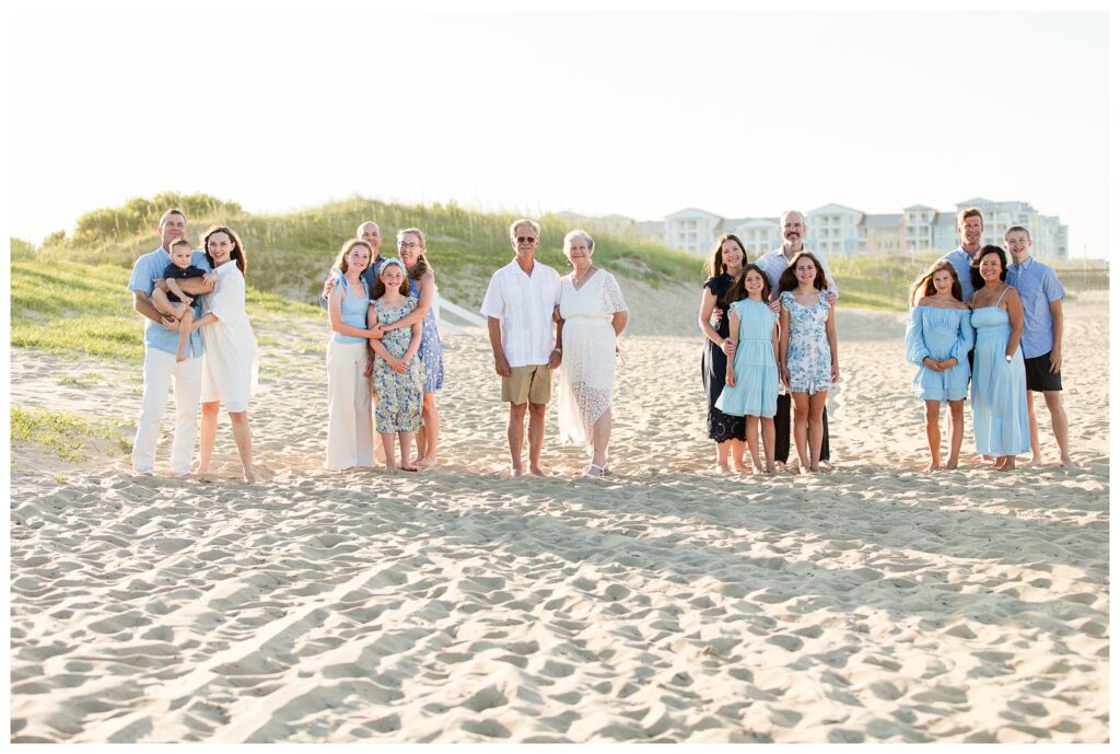 50th Wedding Anniversary | Sandbridge Virginia Beach Family Portrait Session