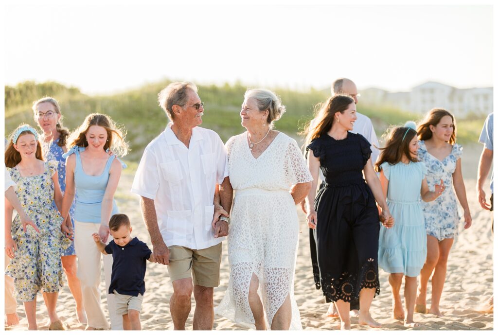 50th Wedding Anniversary | Sandbridge Virginia Beach Family Portrait Session