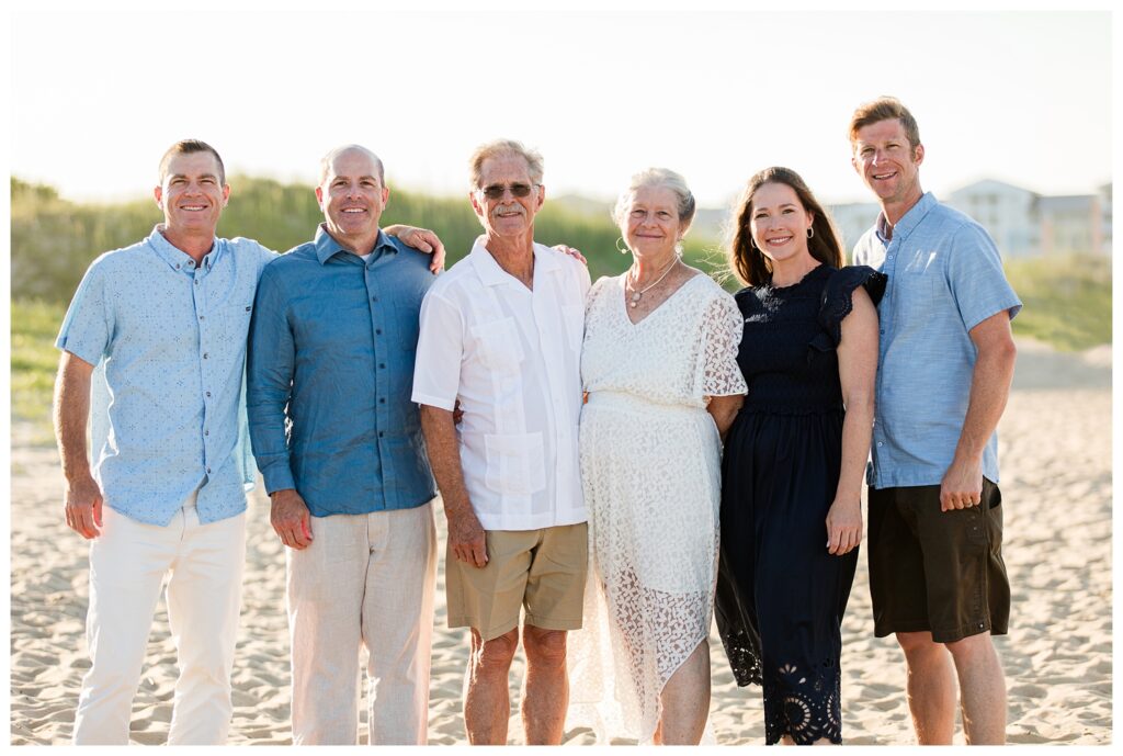 50th Wedding Anniversary | Sandbridge Virginia Beach Family Portrait Session