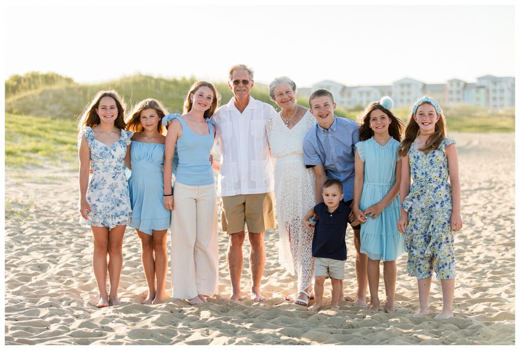 50th Wedding Anniversary | Sandbridge Virginia Beach Family Portrait Session