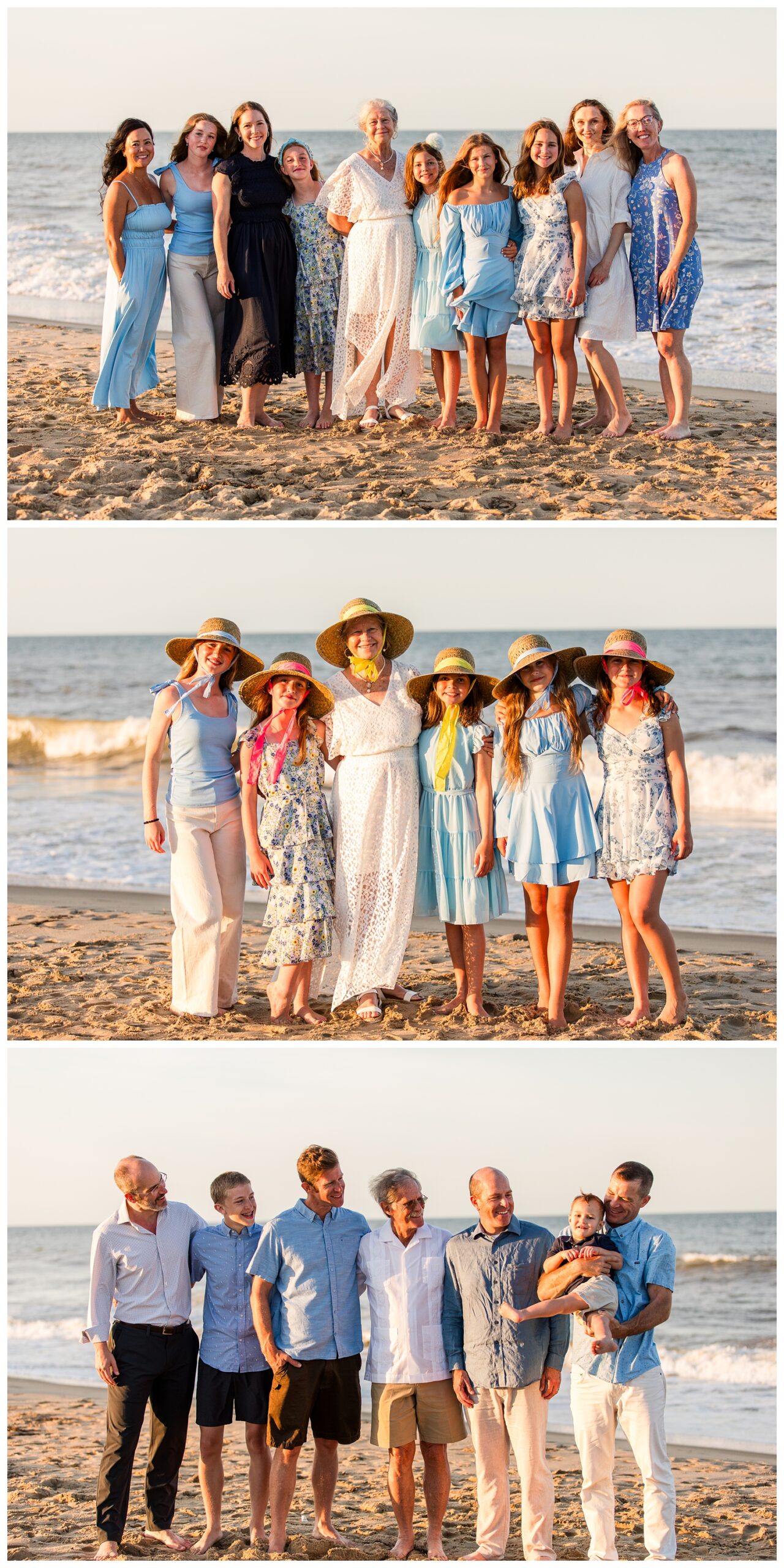 50th Wedding Anniversary | Sandbridge Virginia Beach Family Portrait Session