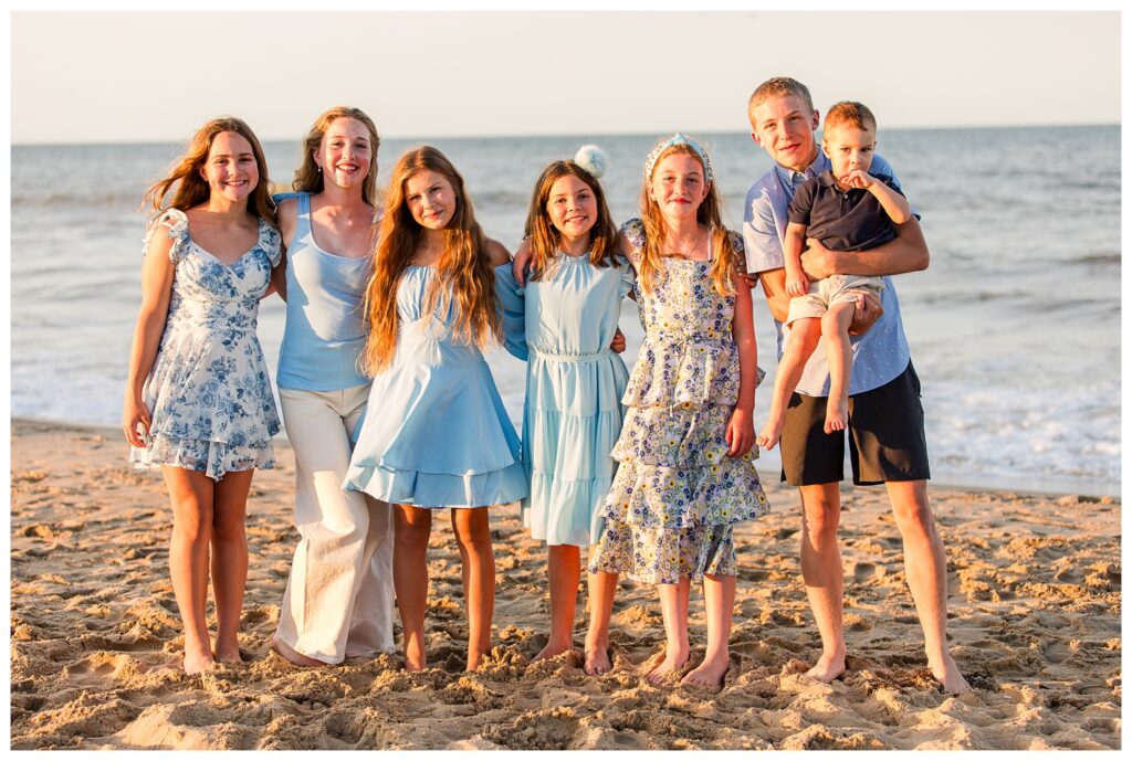 50th Wedding Anniversary | Sandbridge Virginia Beach Family Portrait Session