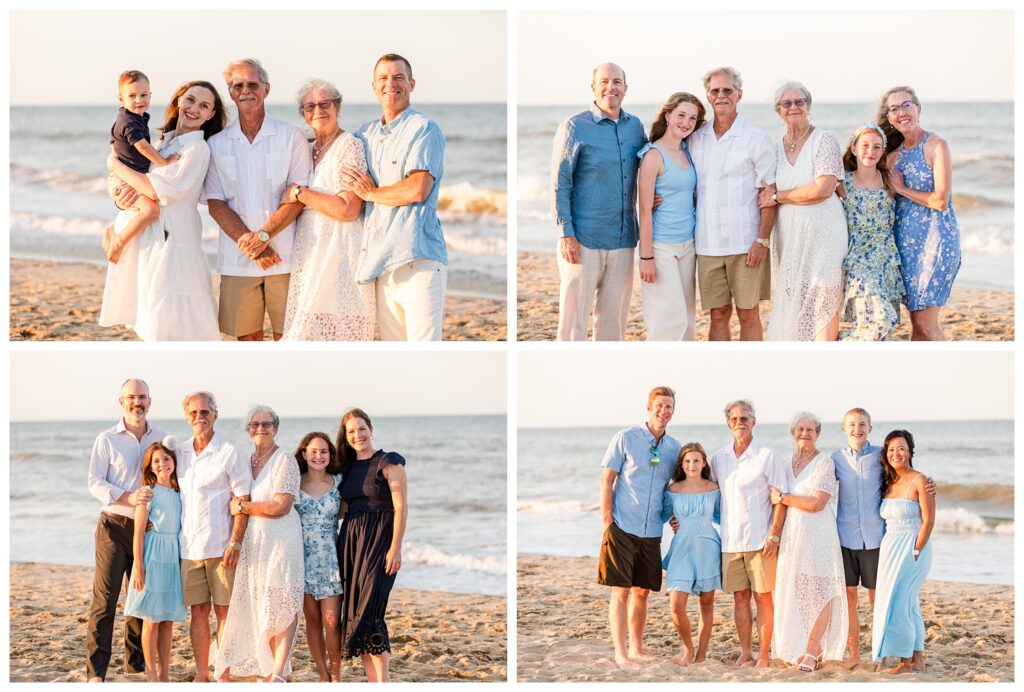 50th Wedding Anniversary | Sandbridge Virginia Beach Family Portrait Session