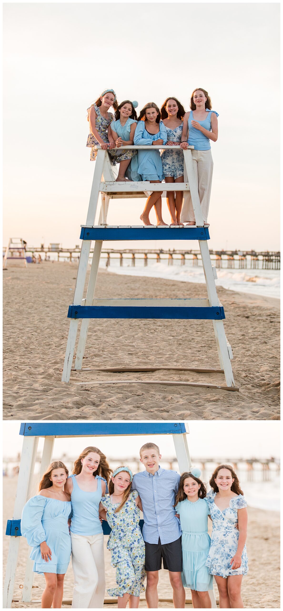 50th Wedding Anniversary | Sandbridge Virginia Beach Family Portrait Session