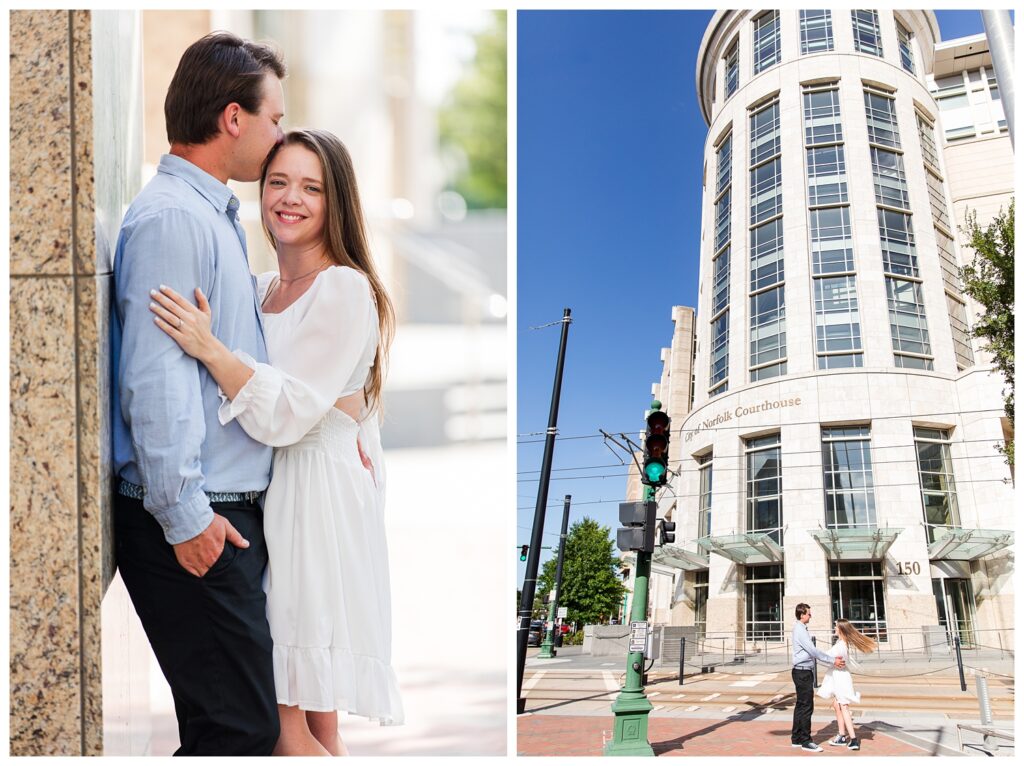 Aubrey & Myles | Downtown Norfolk Virginia Courthouse Elopement