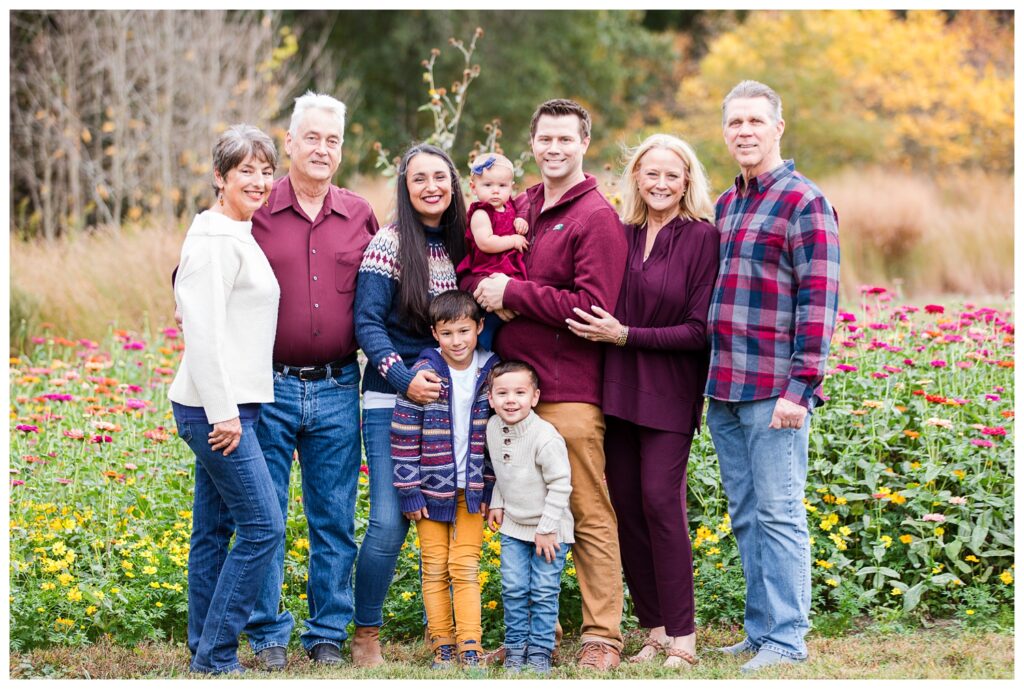 Norfolk Botanical Gardens Extended Family Portrait Session