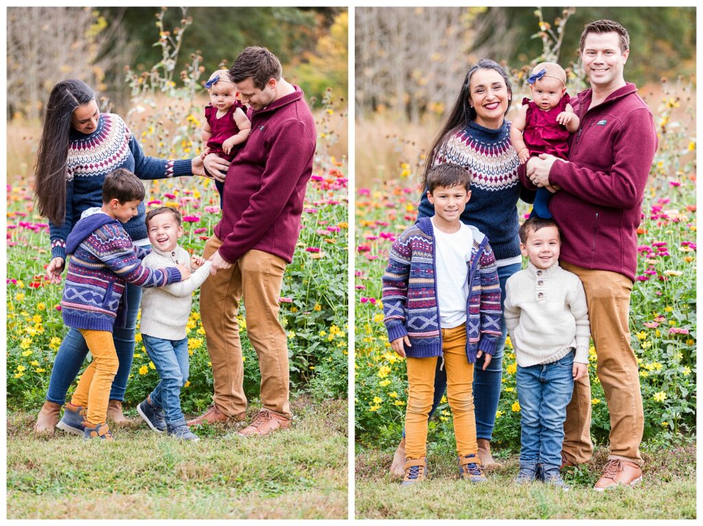 Norfolk Botanical Gardens Extended Family Portrait Session