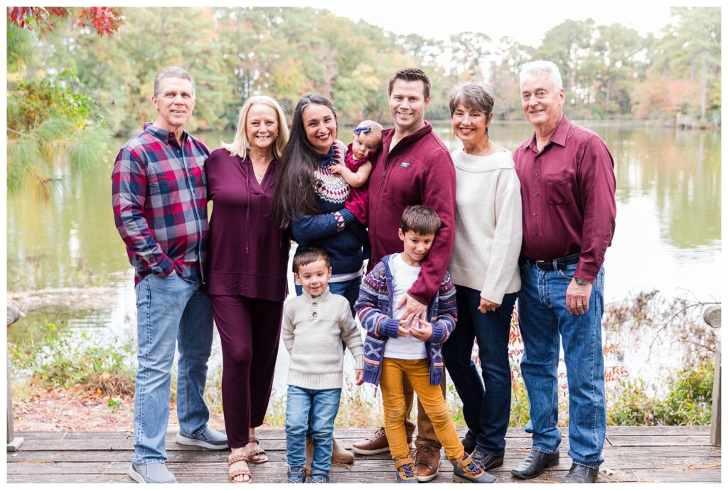 Norfolk Botanical Gardens Extended Family Portrait Session