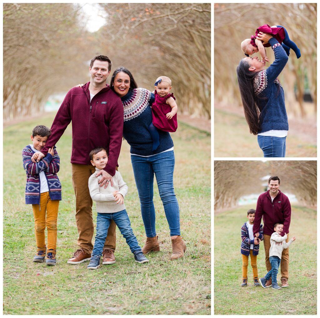 Norfolk Botanical Gardens Extended Family Portrait Session