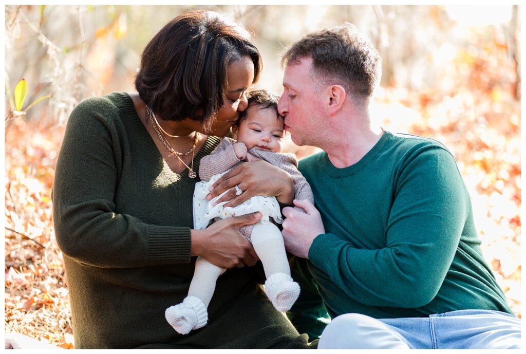 Connie, Aaron, Scarlett and little Miss Emma | First Landing Family Portrait session