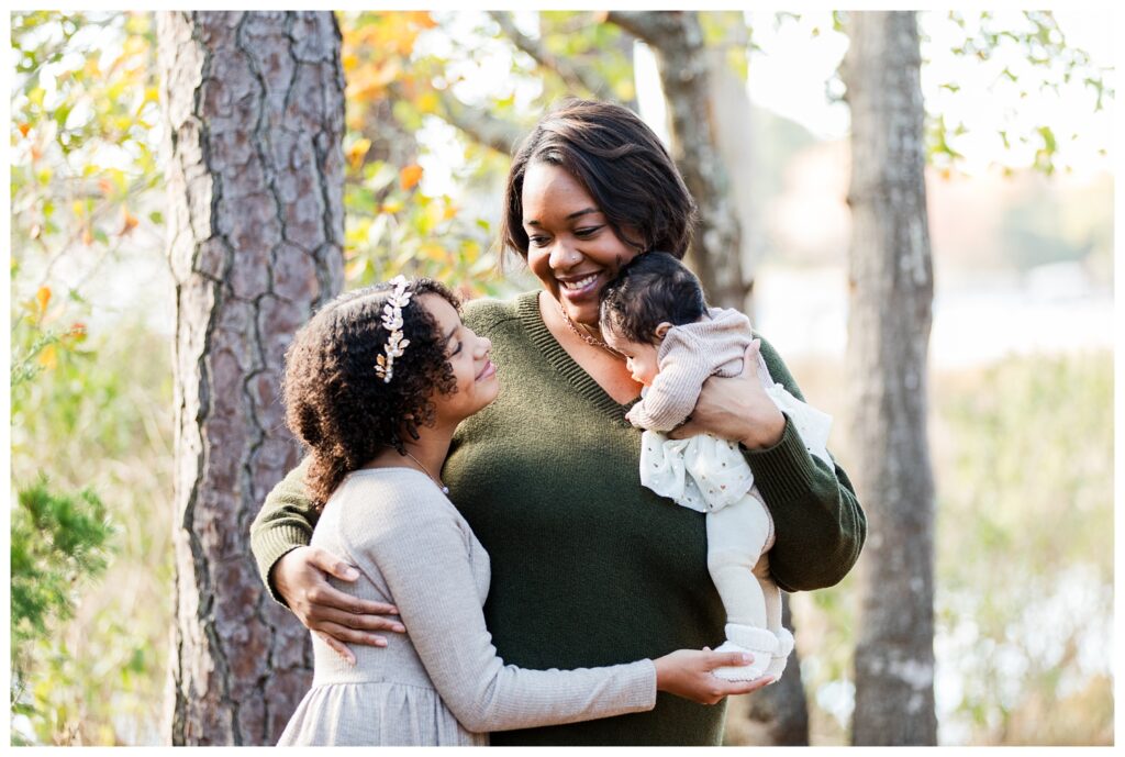 Connie, Aaron, Scarlett and little Miss Emma | First Landing Family Portrait session