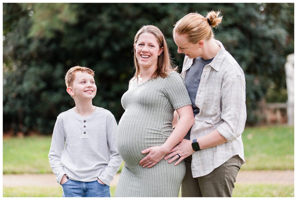 Andrea, Kasey, Ethan | Norfolk Botanical Gardens Family and Maternity Portrait session