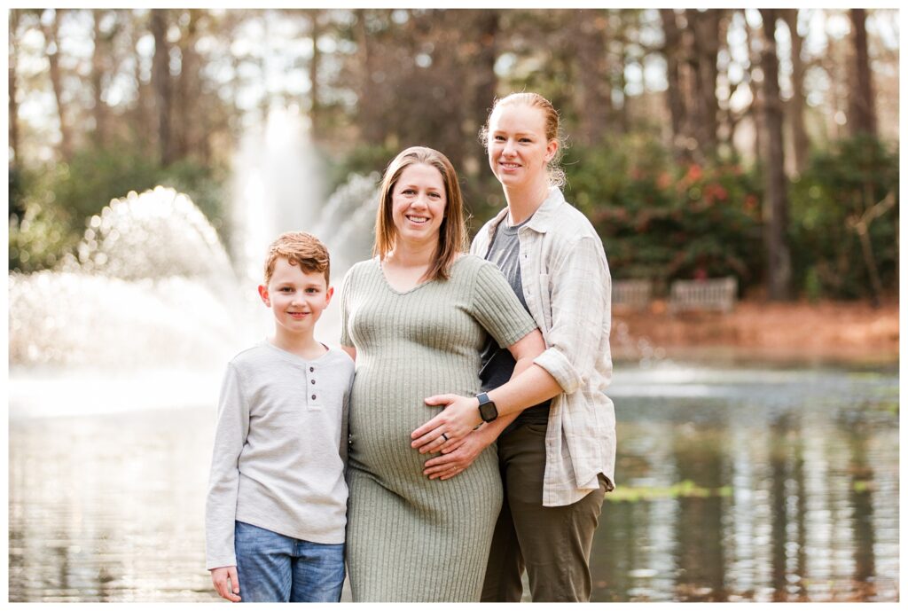 Andrea, Kasey, Ethan | Norfolk Botanical Gardens Family and Maternity Portrait session