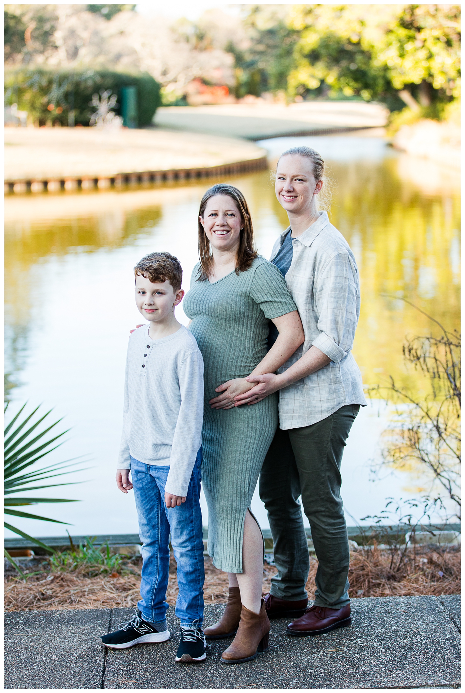 Andrea, Kasey, Ethan | Norfolk Botanical Gardens Family and Maternity Portrait session