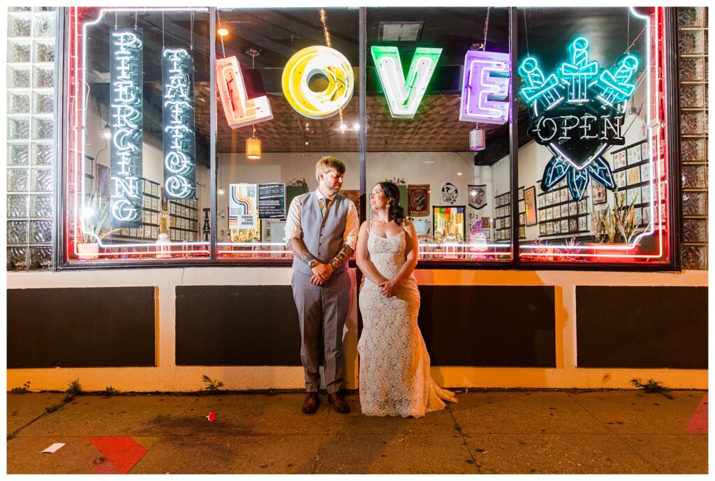 Ashley & Mel | Neon House Wedding Norfolk Virginia